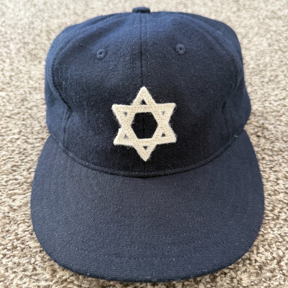 Ebbets Field Flannels Hebrew Orphan Asylum 1938 Star Of David Hat Size 8 Cap